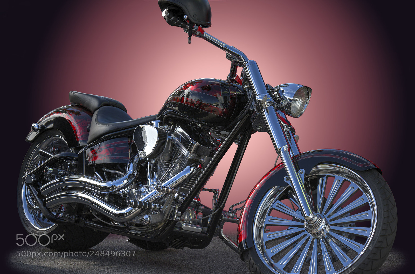 Nikon D7200 sample photo. Red bike photography
