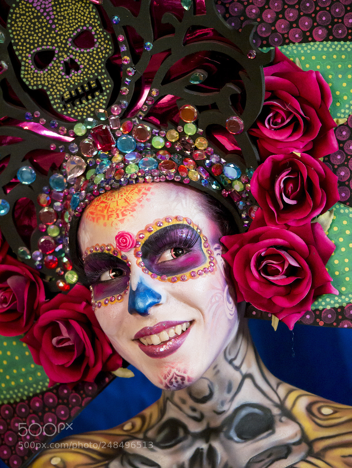 Panasonic Lumix DMC-G85 (Lumix DMC-G80) sample photo. Bodypainting photography