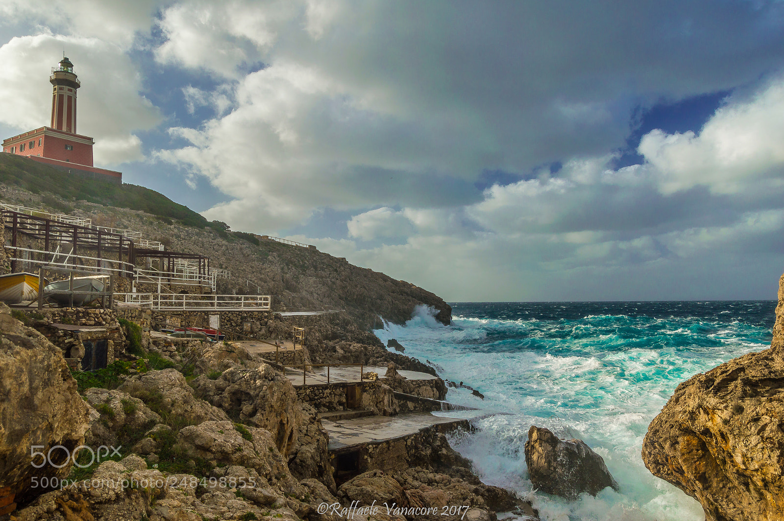 Nikon D3200 sample photo. Capri lighthouse in winter photography