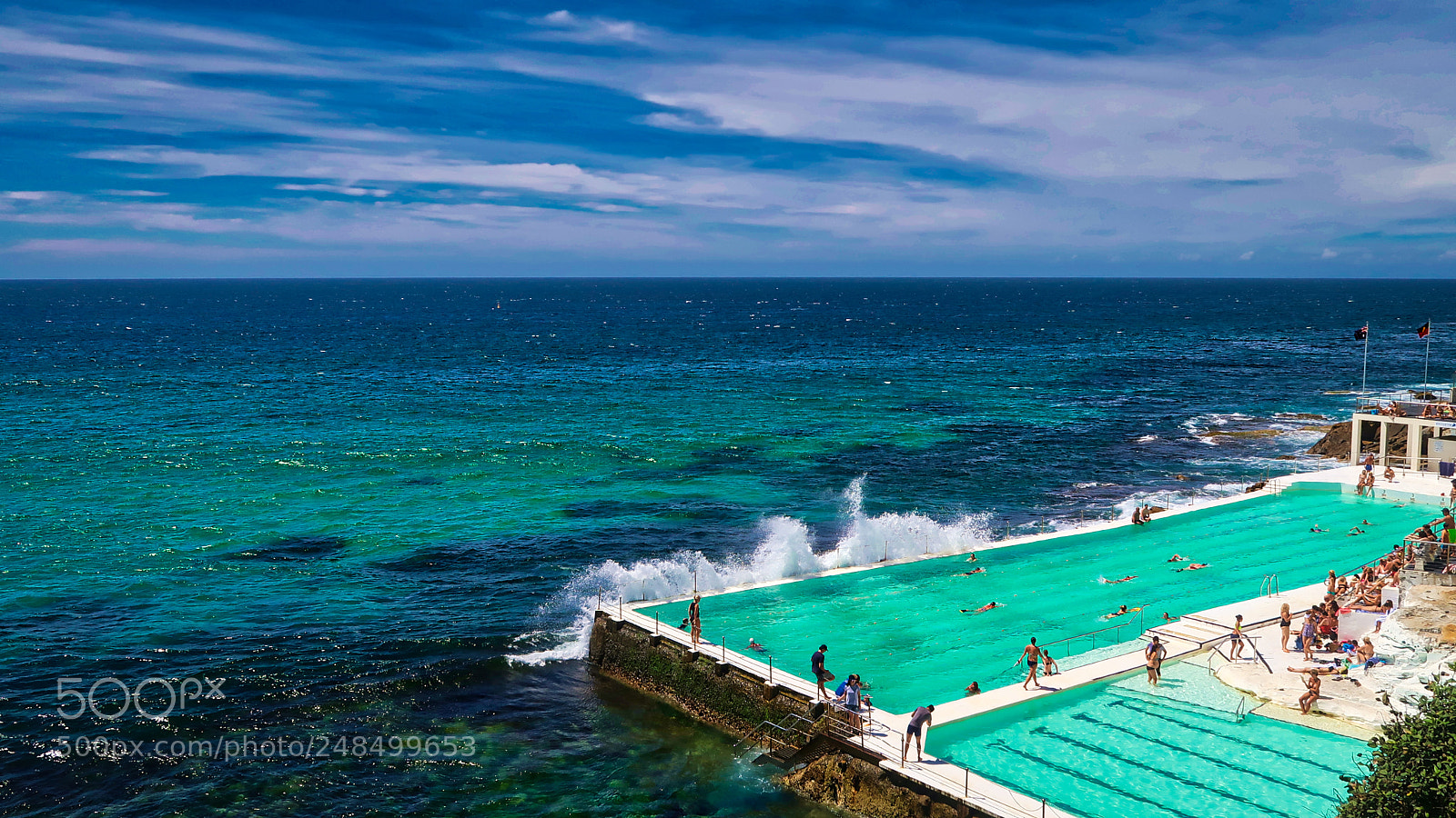 Canon PowerShot G7 X Mark II sample photo. Bondi beach pool photography