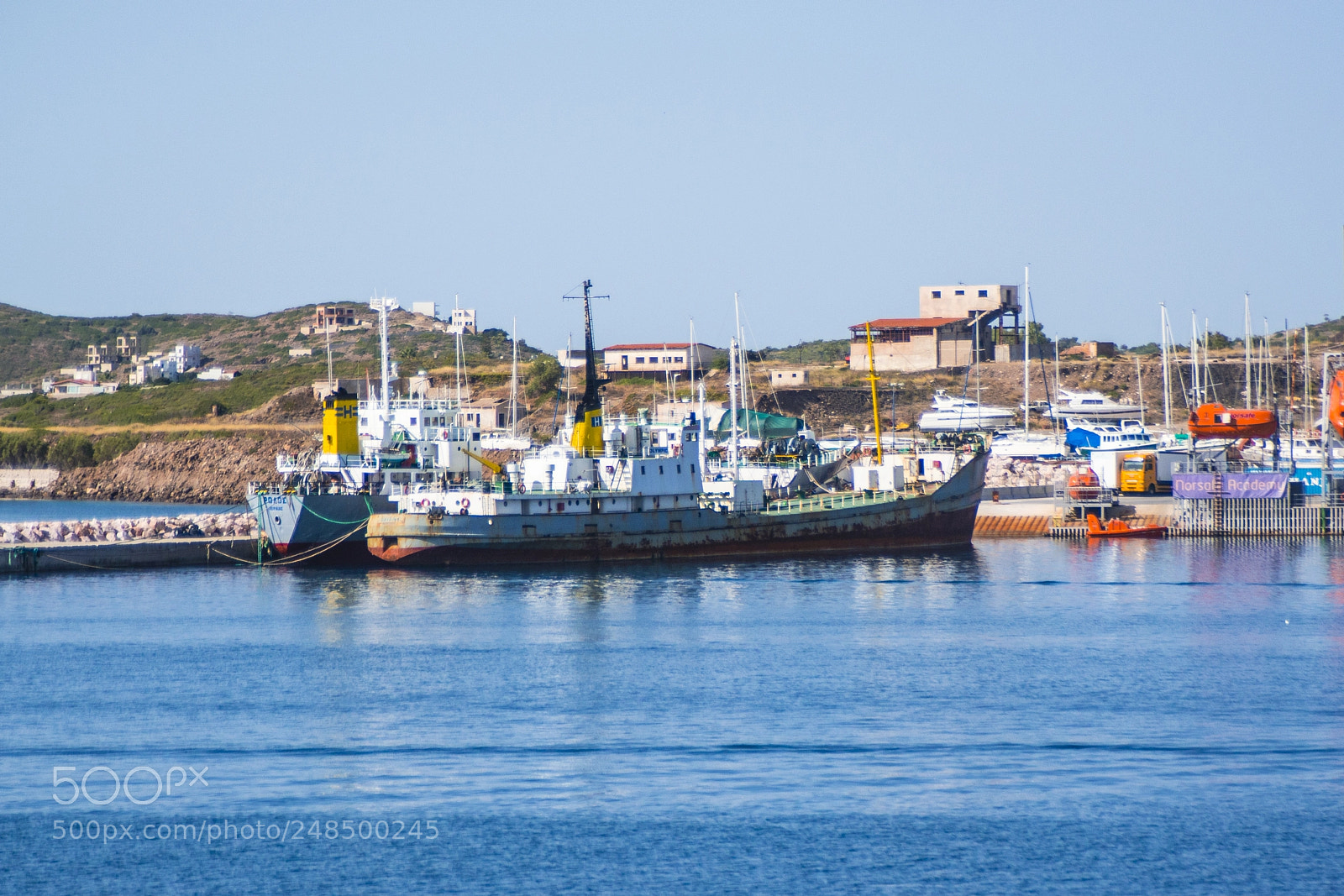 Nikon D800 sample photo. Old ships, lavrio harbor photography
