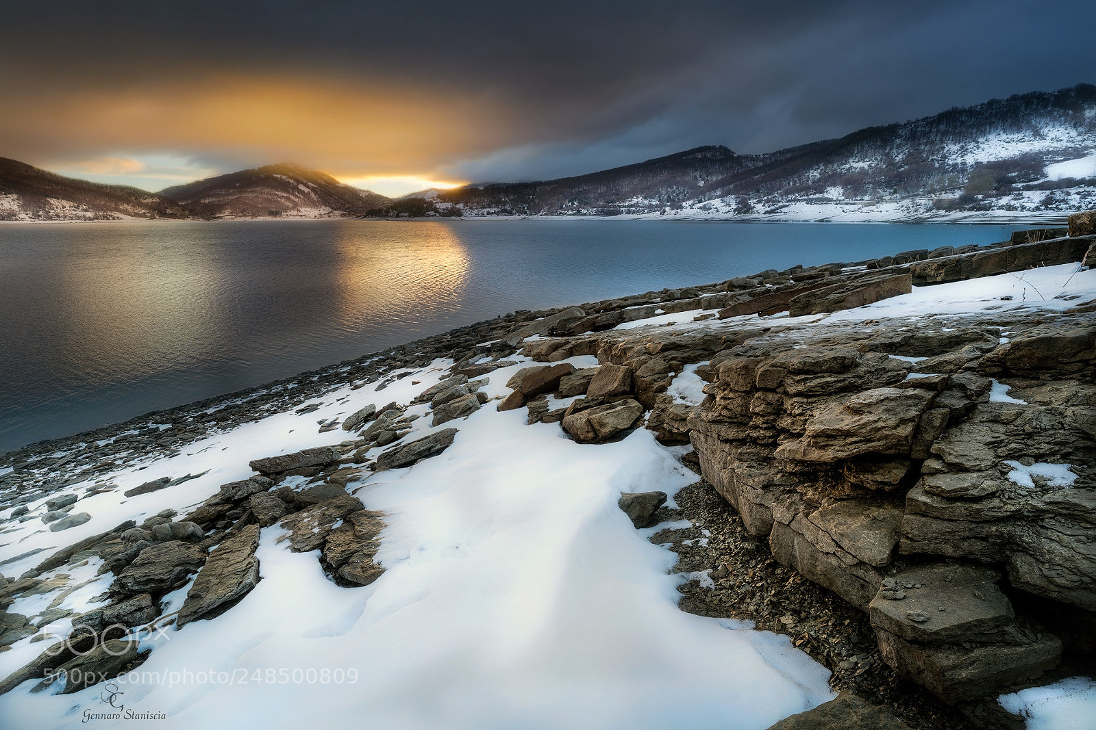 Sony a7R II sample photo. Sunrise at the lake photography