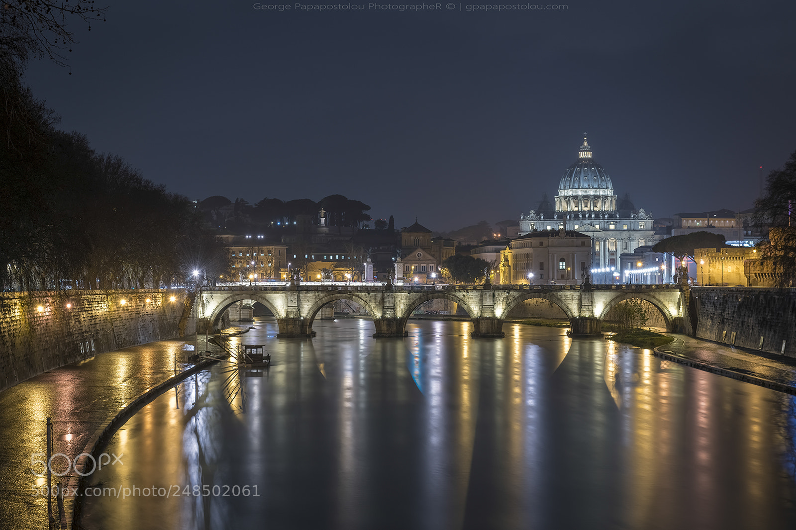 Nikon D850 sample photo. Roma at night photography