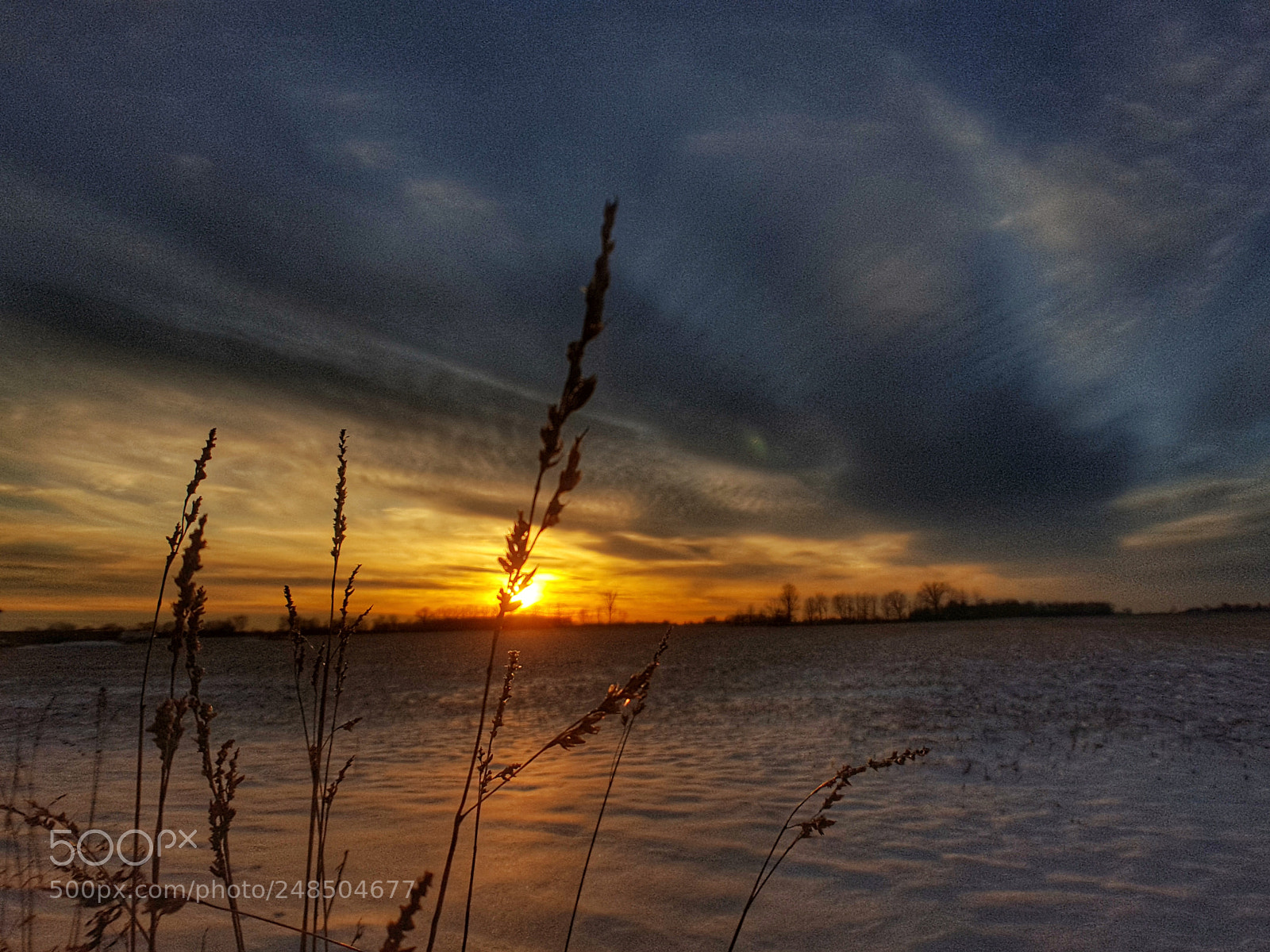 Samsung GALAXY S6 edge sample photo. Winter sunset photography