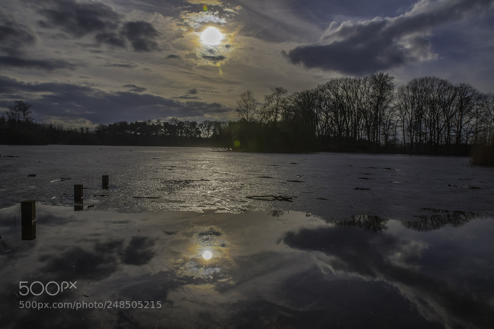 Nikon D500 sample photo. Zonsondergang op het ijs photography