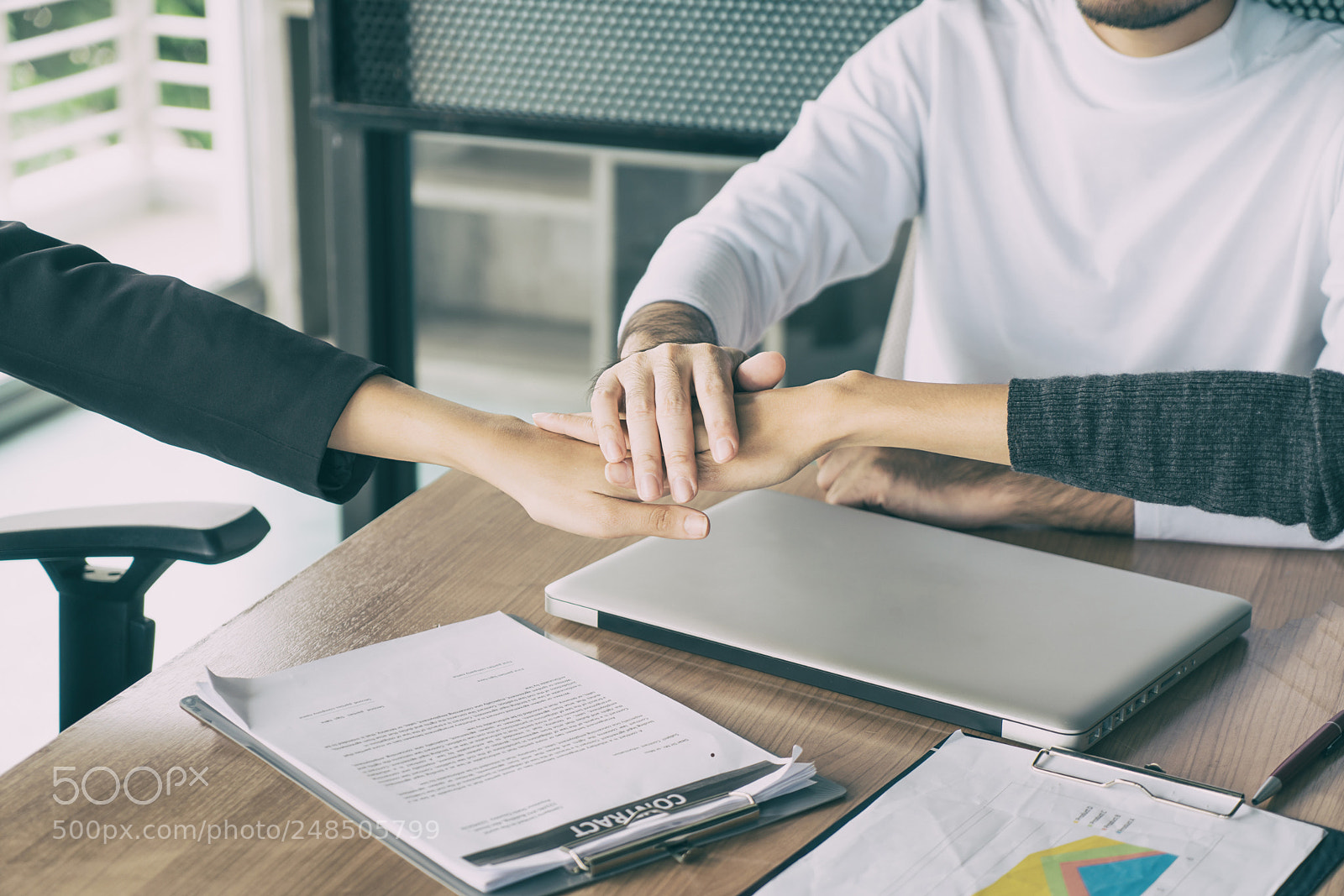 Sony a7R II sample photo. Three business partners team photography