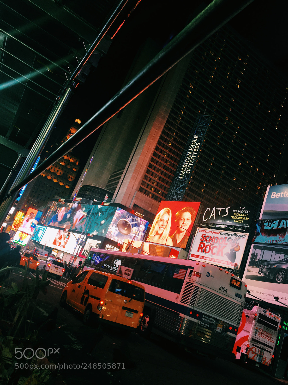 Apple iPhone 6s sample photo. Nyc lights photography