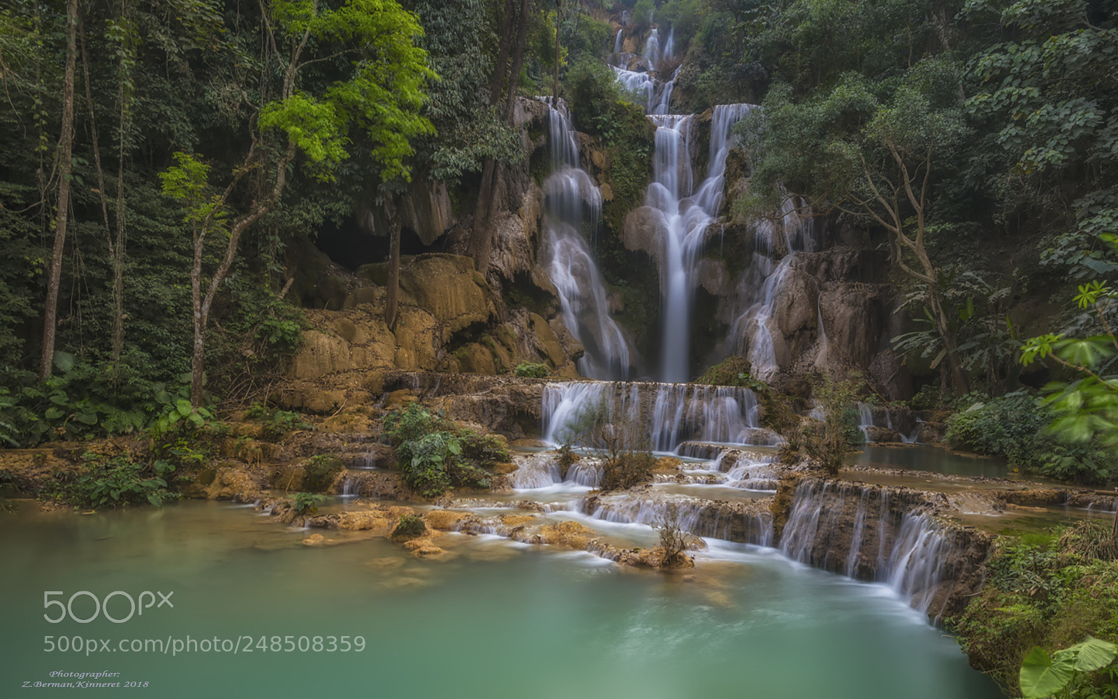 Nikon D810 sample photo. Khouangsi waterfalls, laos photography