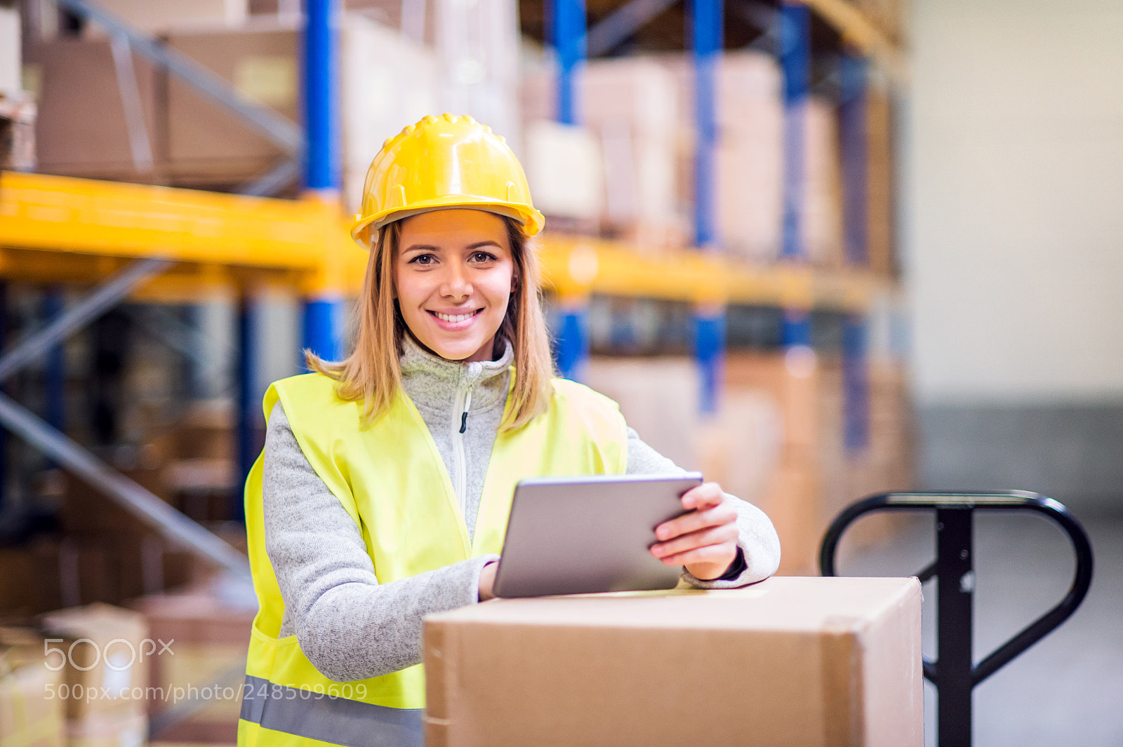 Nikon D4S sample photo. Woman warehouse worker with photography