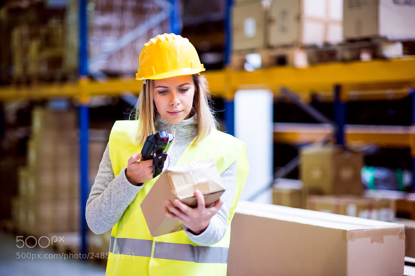 Nikon D4S sample photo. Warehouse woman worker with photography
