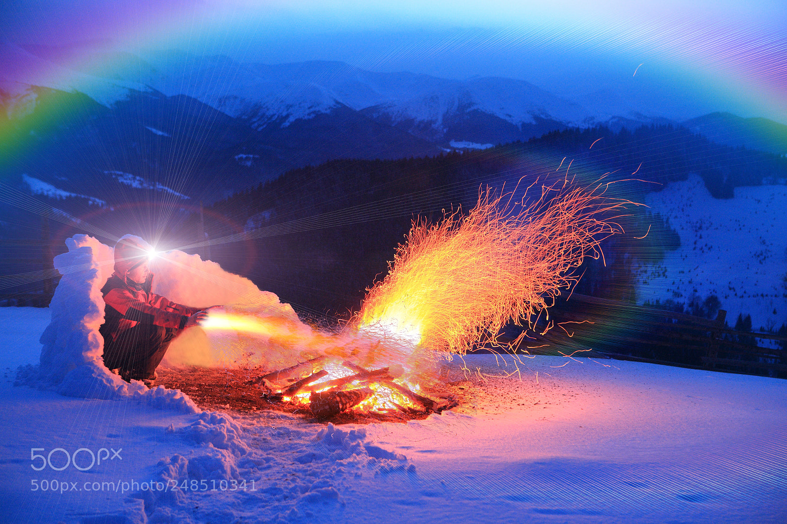 Canon EOS 5D sample photo. Magic of fire photography