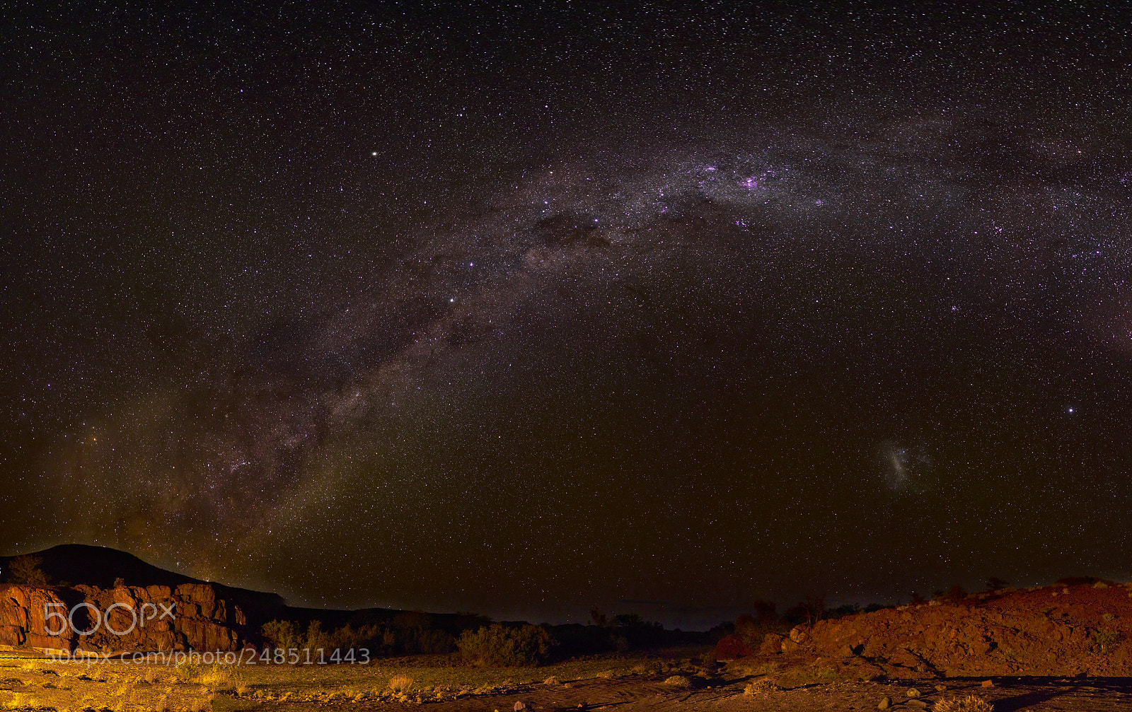 Sony a7R II sample photo. Milky way over damaraland photography
