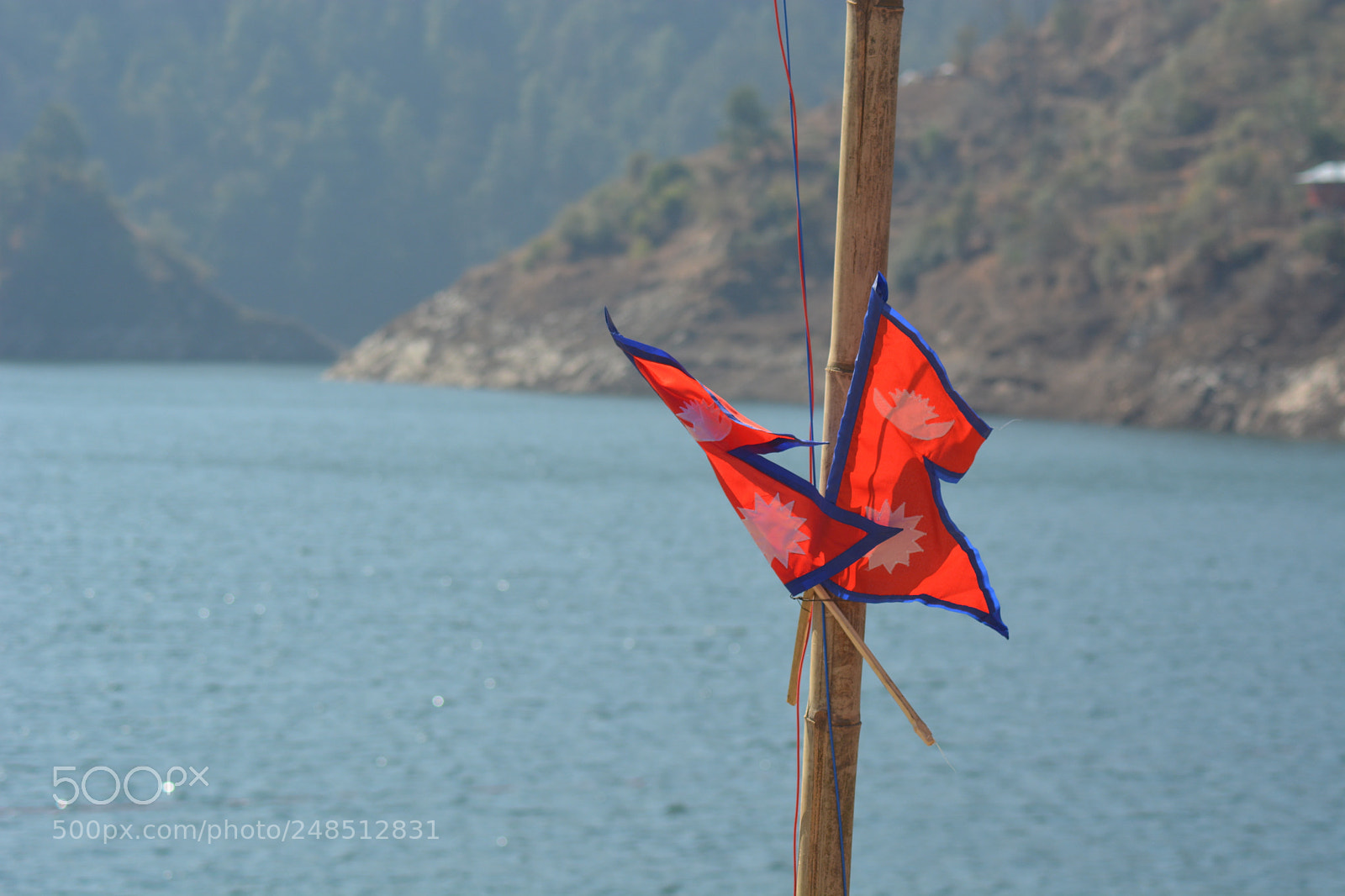 Nikon D5200 sample photo. Nepali flag photography