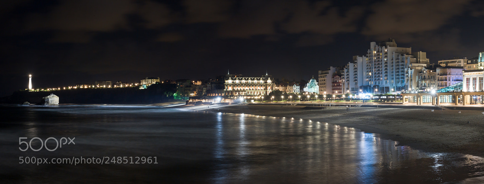 Leica M (Typ 240) sample photo. Biarritz by night photography