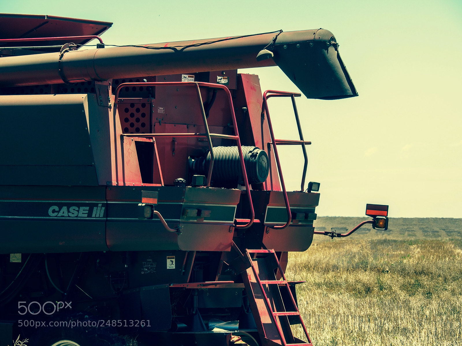 Olympus OM-D E-M5 II sample photo. Case ih harvester photography