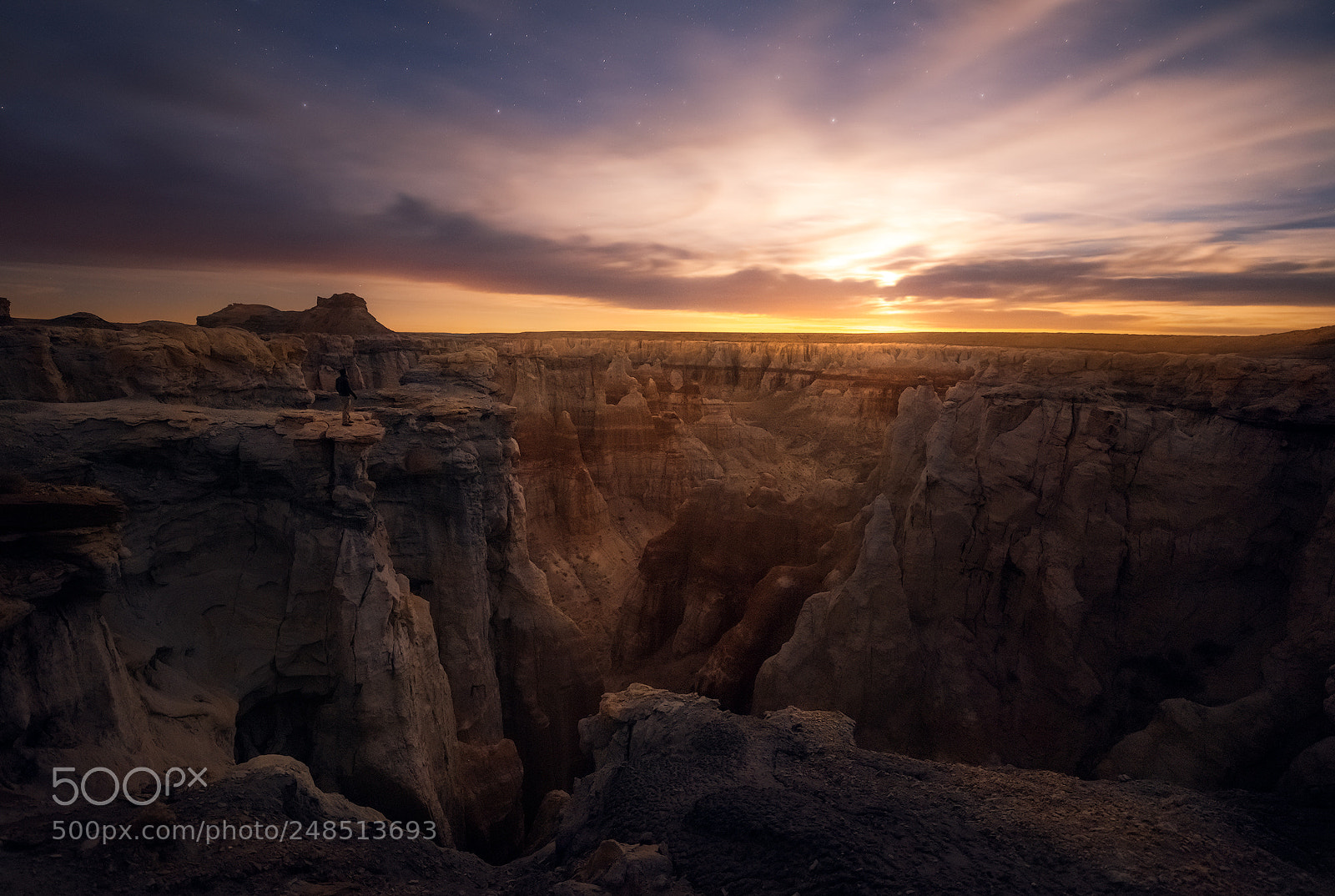 Nikon D810 sample photo. Canyon moon photography