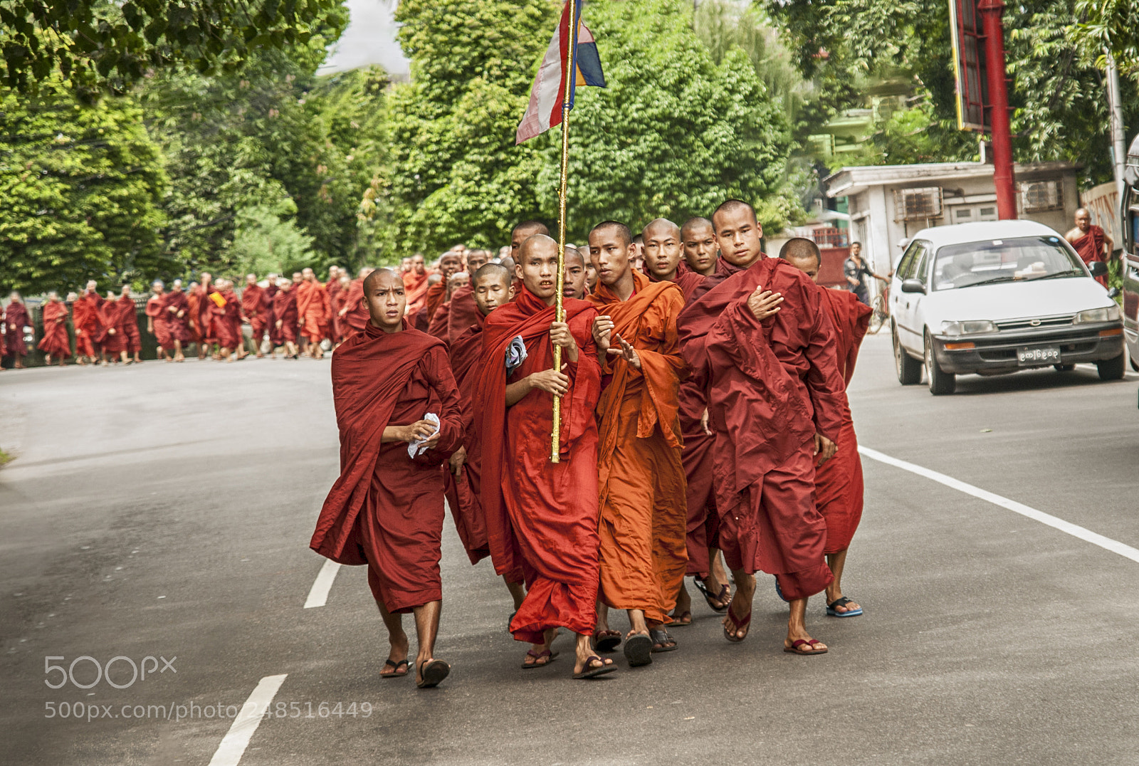 Nikon D200 sample photo. Protest / myanmar photography