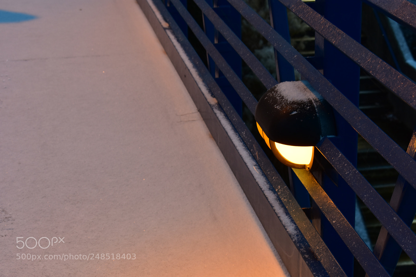 Nikon D3400 sample photo. Snowy night photography