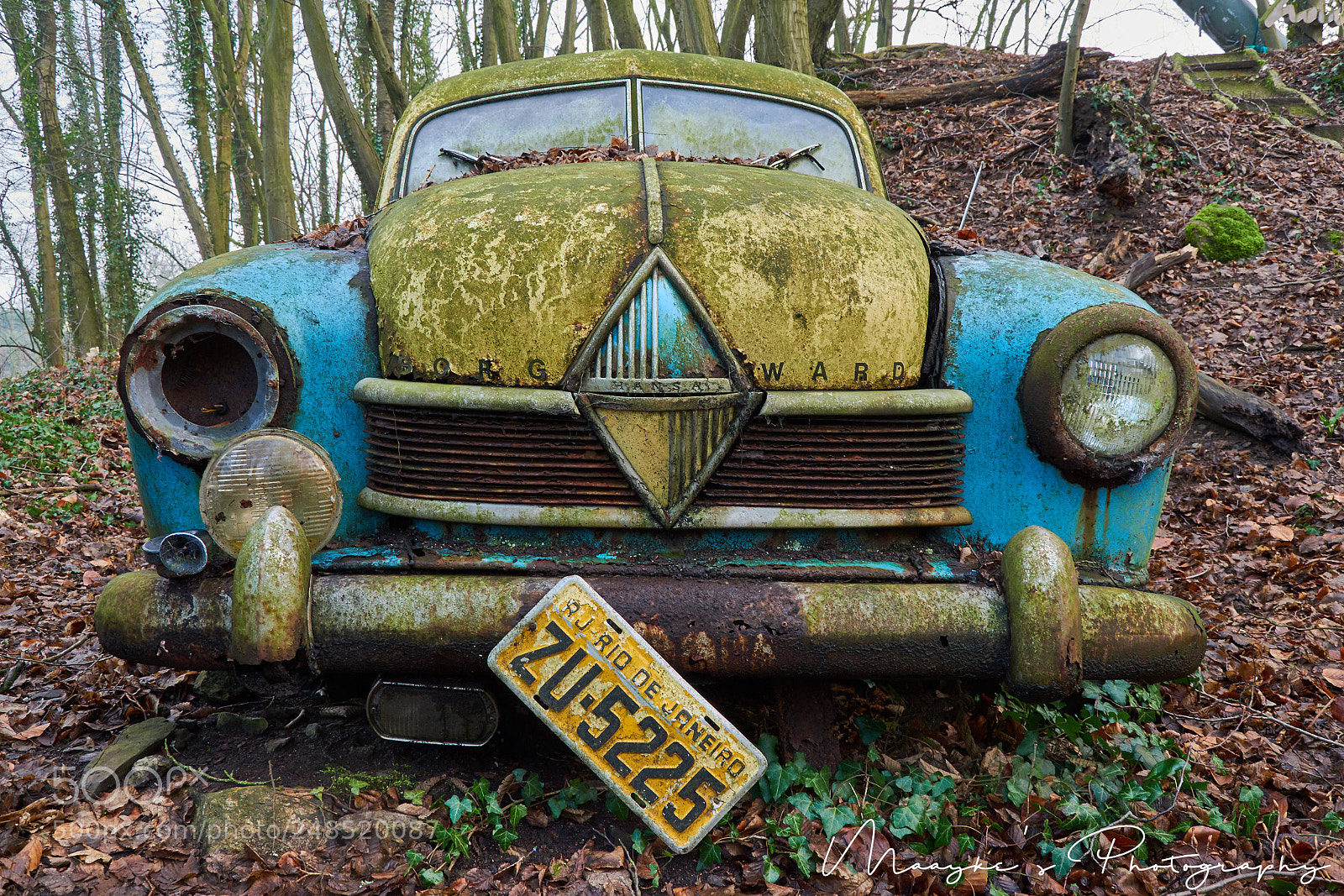 Nikon D5500 sample photo. Abondoned car photography