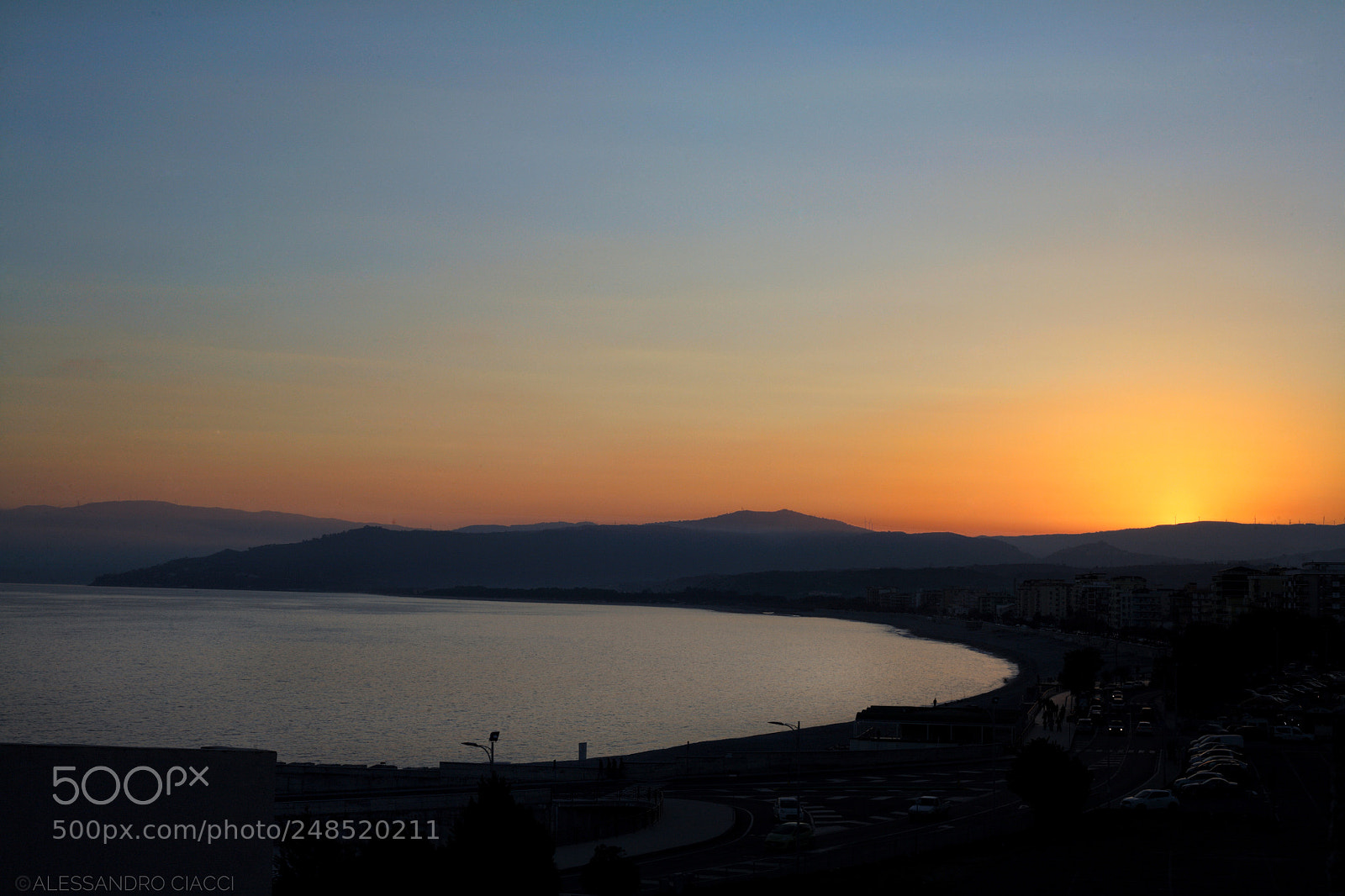 Canon EOS 5D sample photo. Sunset of catanzaro, italy photography
