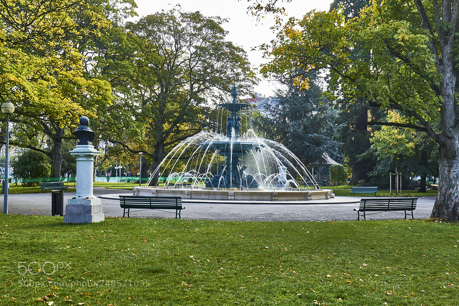 Canon EOS 7D sample photo. Fountains of jardin anglais photography