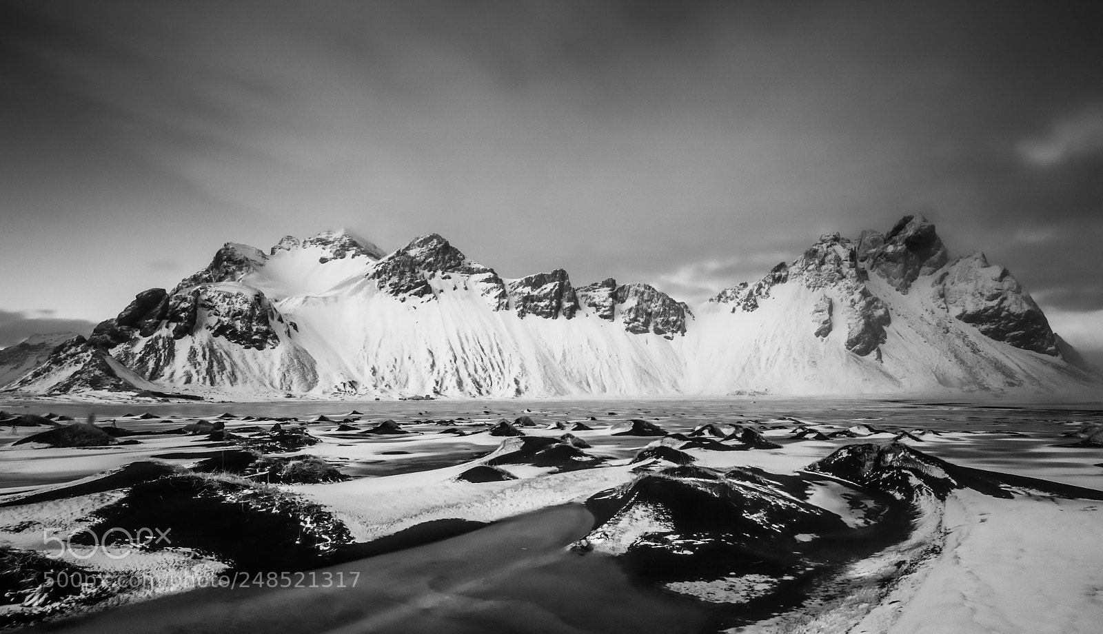 Nikon D850 sample photo. Winter at vestrahorn photography