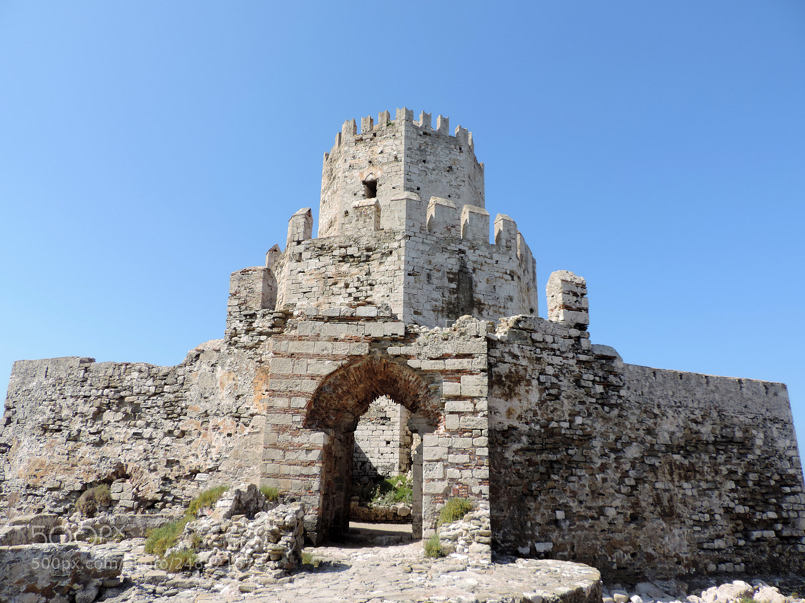 Nikon Coolpix P520 sample photo. Methoni's castle photography