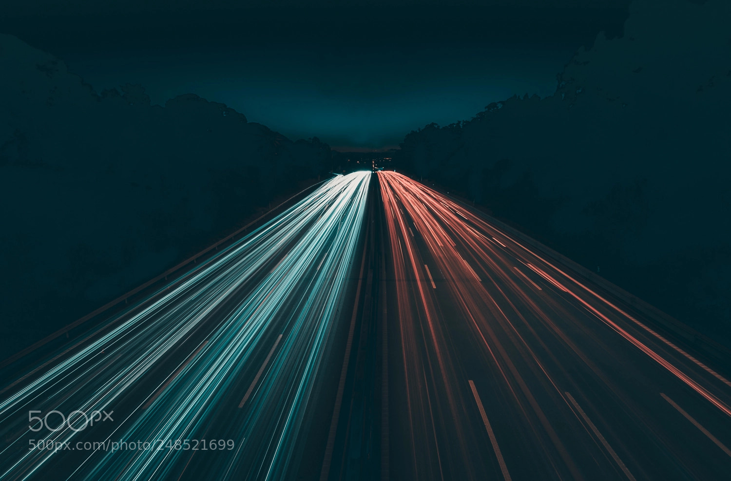 Nikon D90 sample photo. Light trails photography