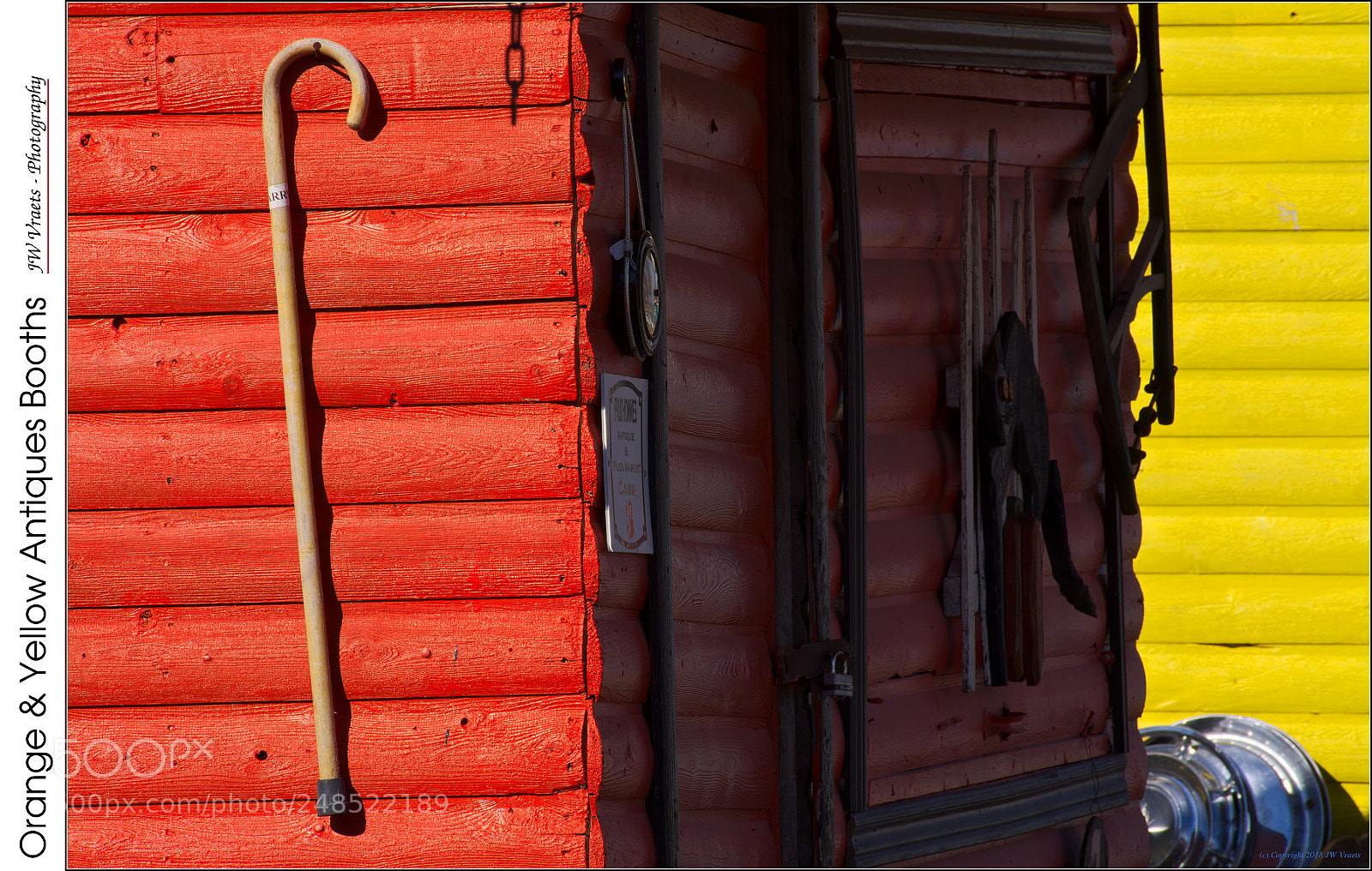 Nikon D7100 sample photo. Orange & yellow antiques booths photography