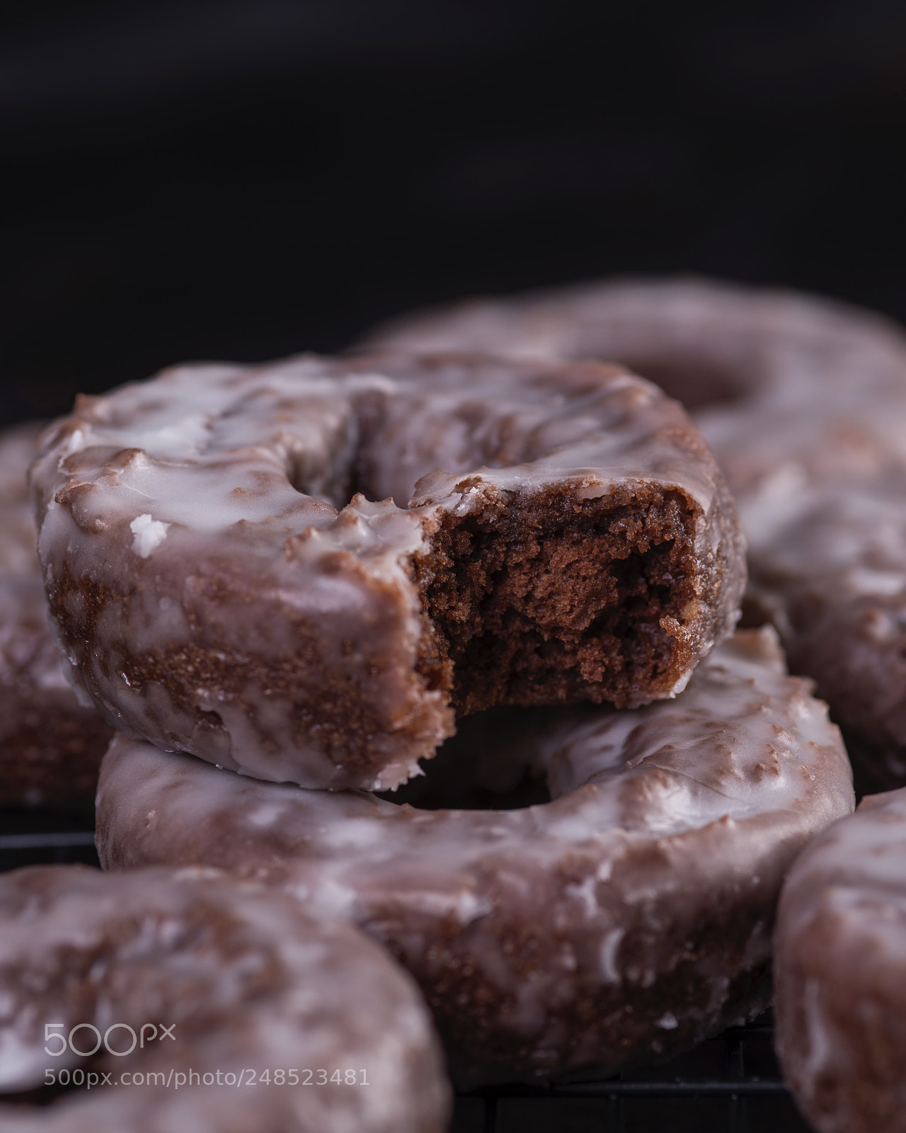 Nikon D800 sample photo. Choco doughnut photography