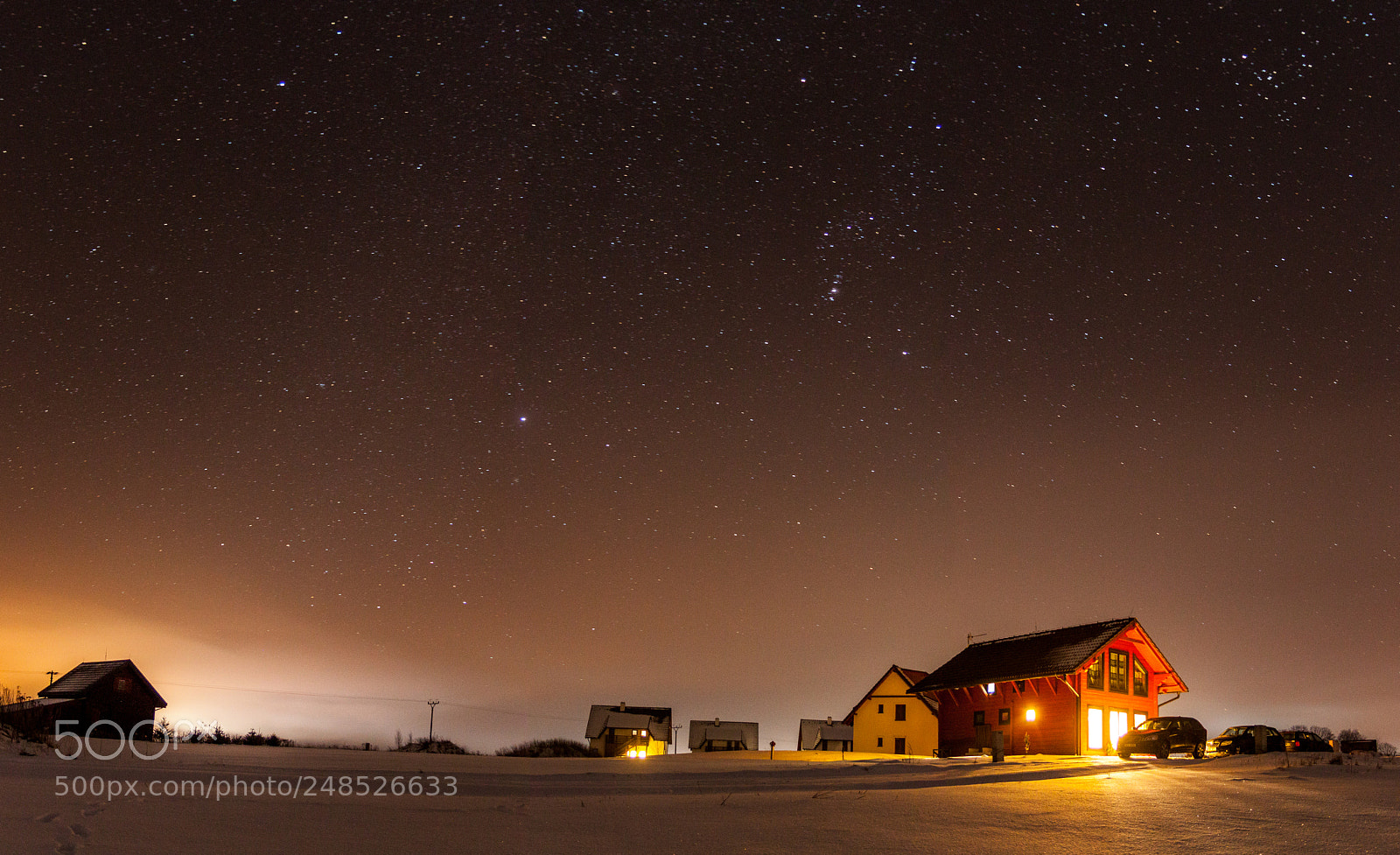 Canon EOS 500D (EOS Rebel T1i / EOS Kiss X3) sample photo. Nighttime in czech mountains photography