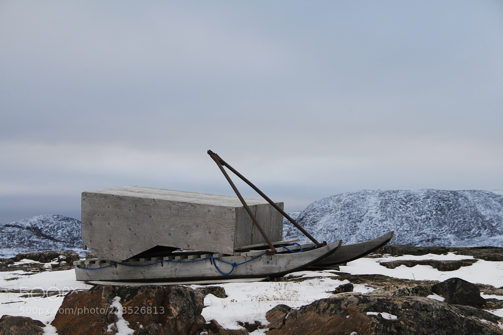 Canon EF-S 18-135mm F3.5-5.6 IS sample photo. Traditional inuit sled or photography