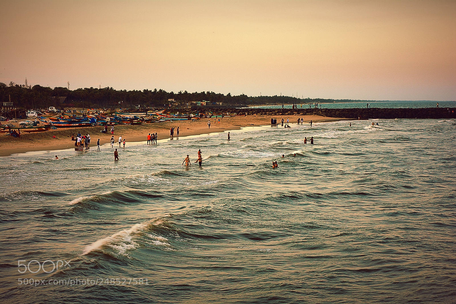 Nikon D5200 sample photo. Pondi#beach# india photography