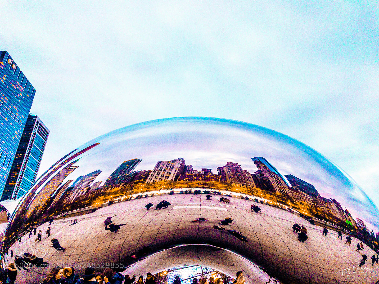 Apple iPhone 7 Plus sample photo. Chicago cloud gate photography