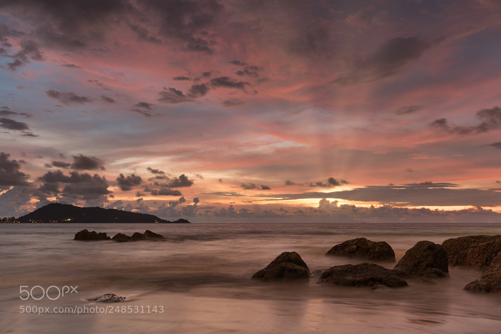 Sony a7R II sample photo. Sunset on phuket, thailand. photography
