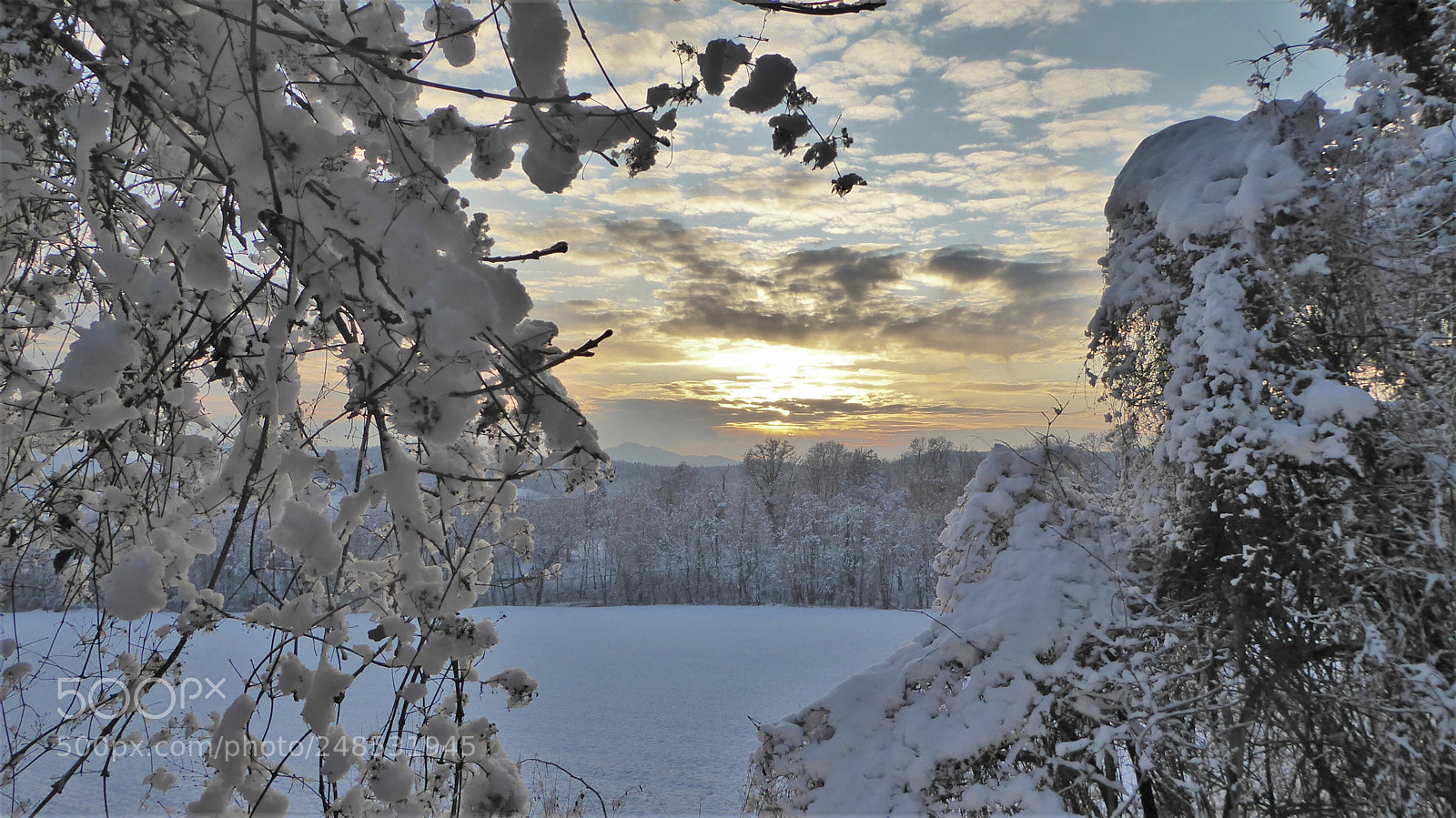 Panasonic DMC-TZ71 sample photo. Winter sunset photography