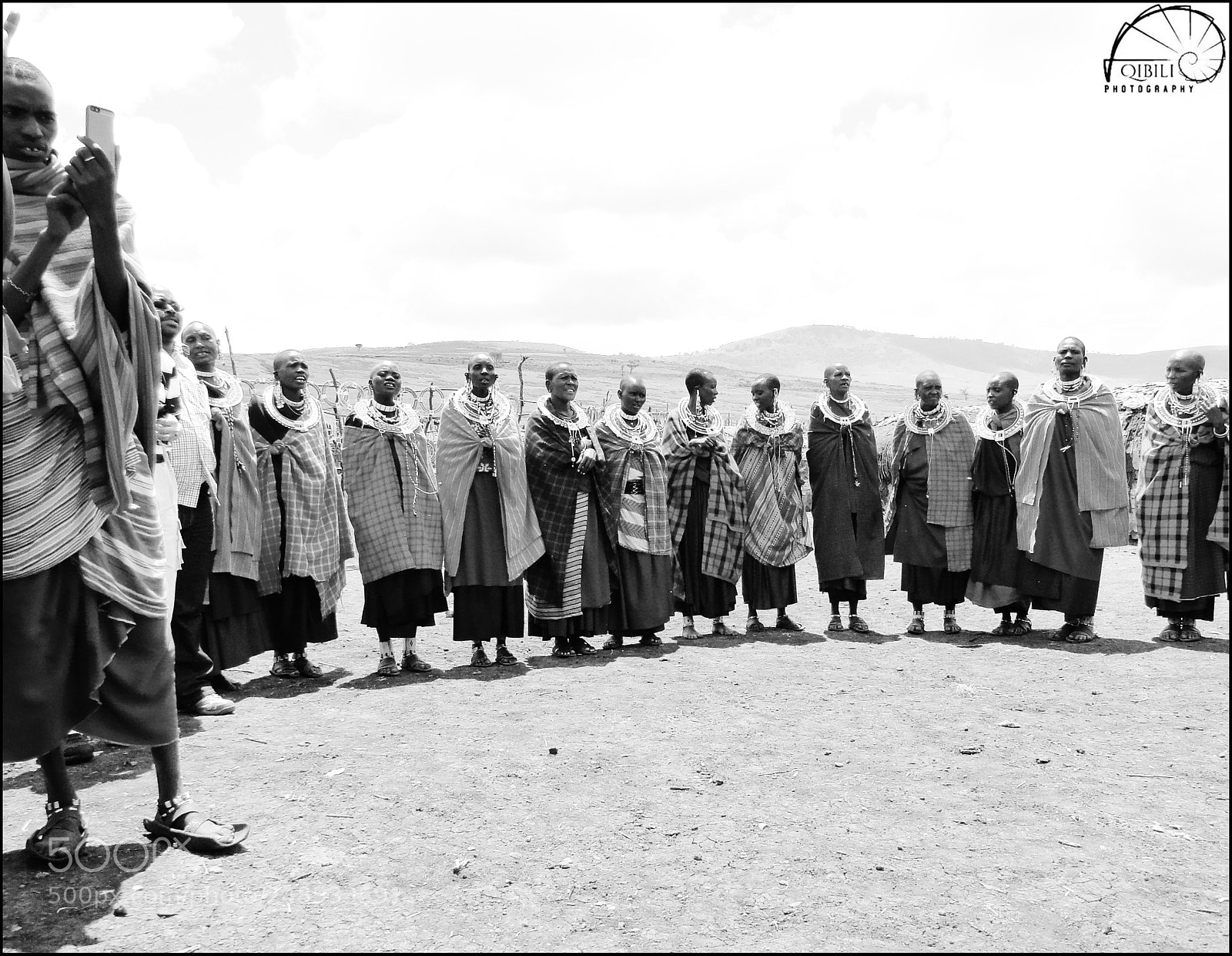 Sony Cyber-shot DSC-HX1 sample photo. Maasai men and women photography
