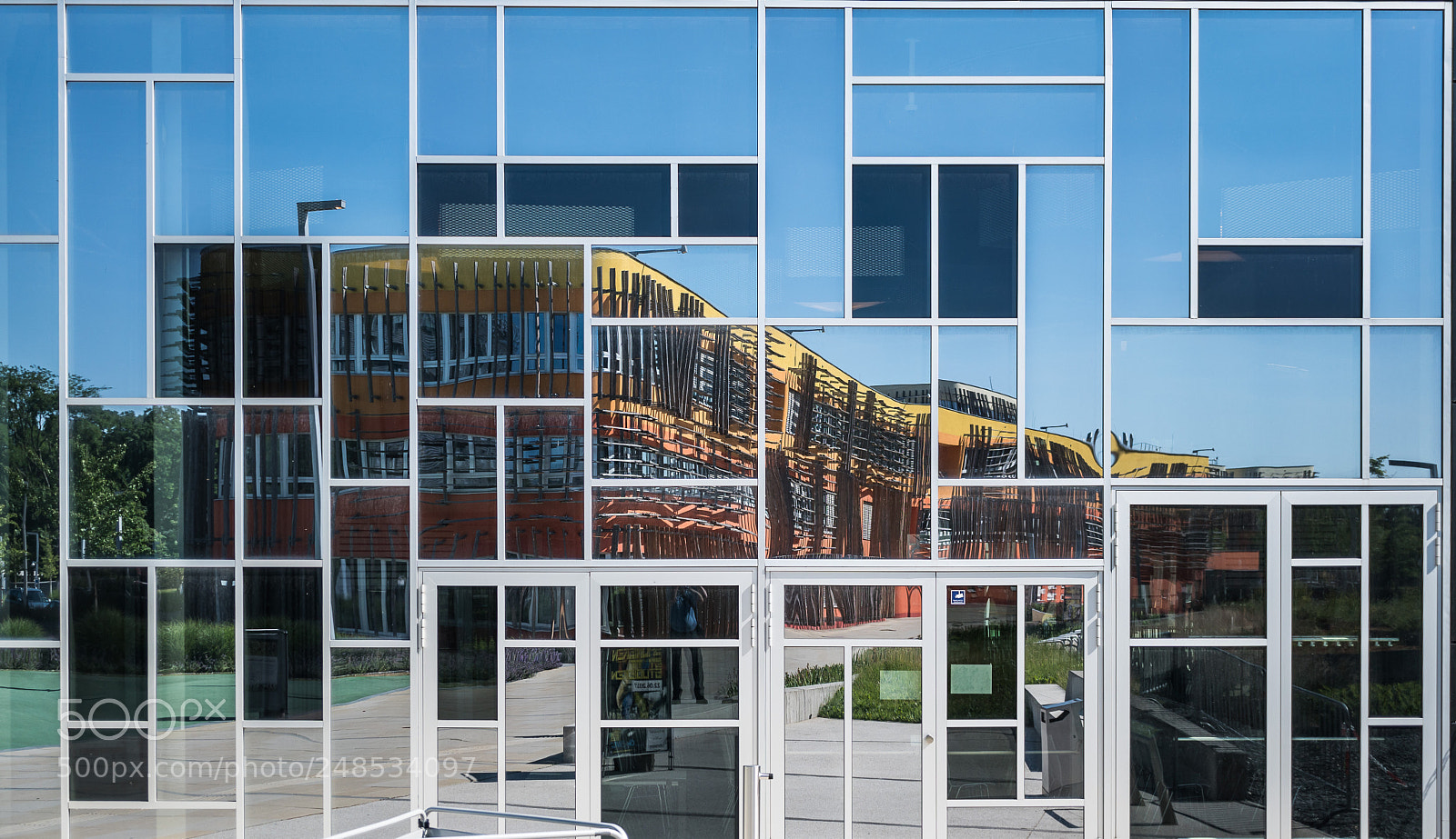 Sony a6300 sample photo. Patchwork reflection photography
