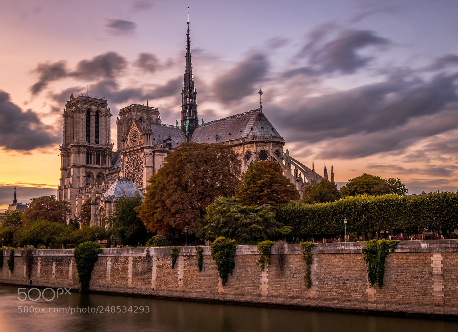 Canon EOS 80D sample photo. Sunset at notre-dame de photography