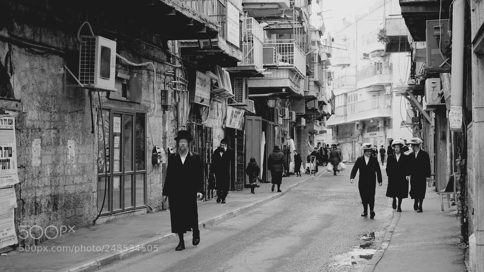 Sony a7R II sample photo. Mea shearim jewish streets photography