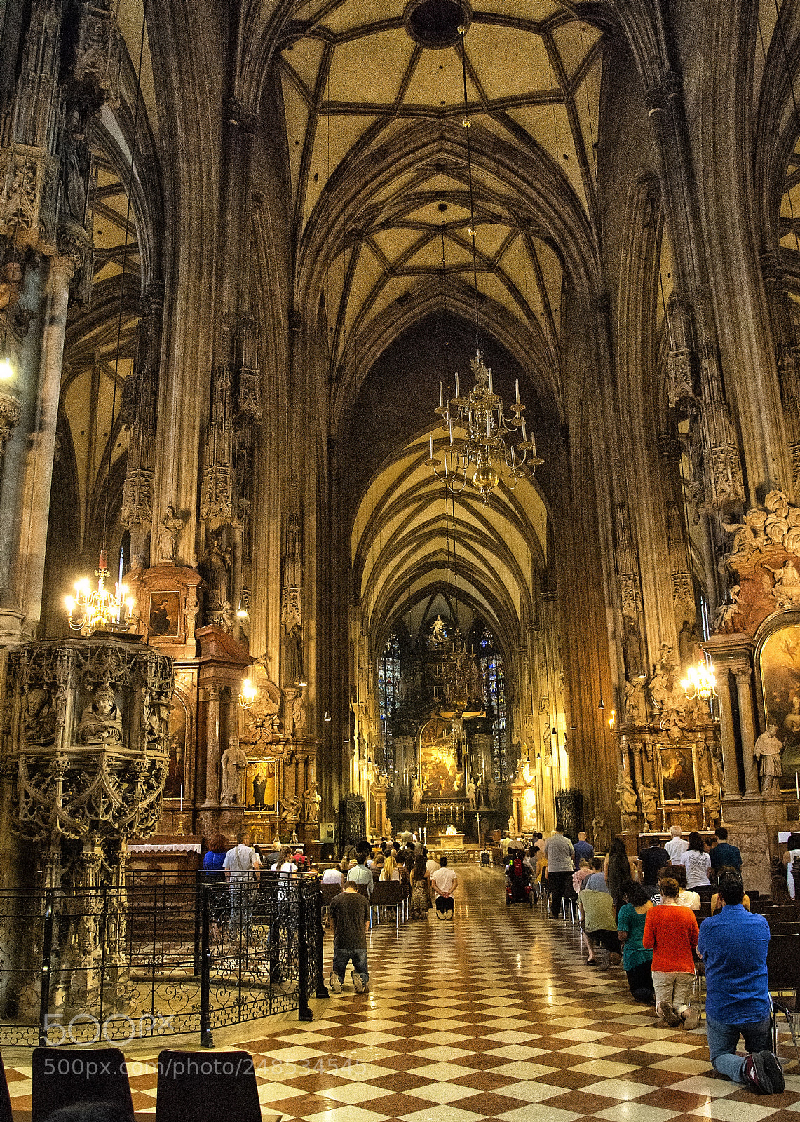 Nikon Df sample photo. St. stephen's cathedral  indoor photography