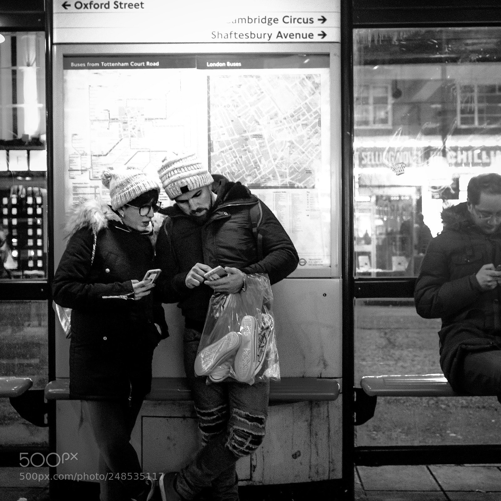 Sony a7 sample photo. Dirty bus stops photography