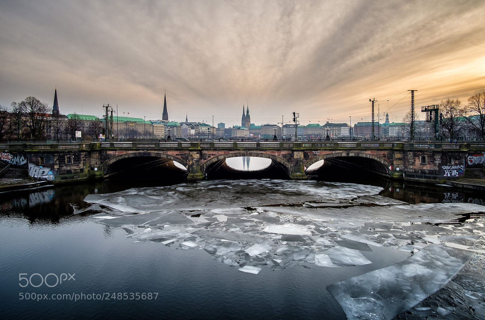 Fujifilm X-T20 sample photo. Hamburg lombardsbrücke photography