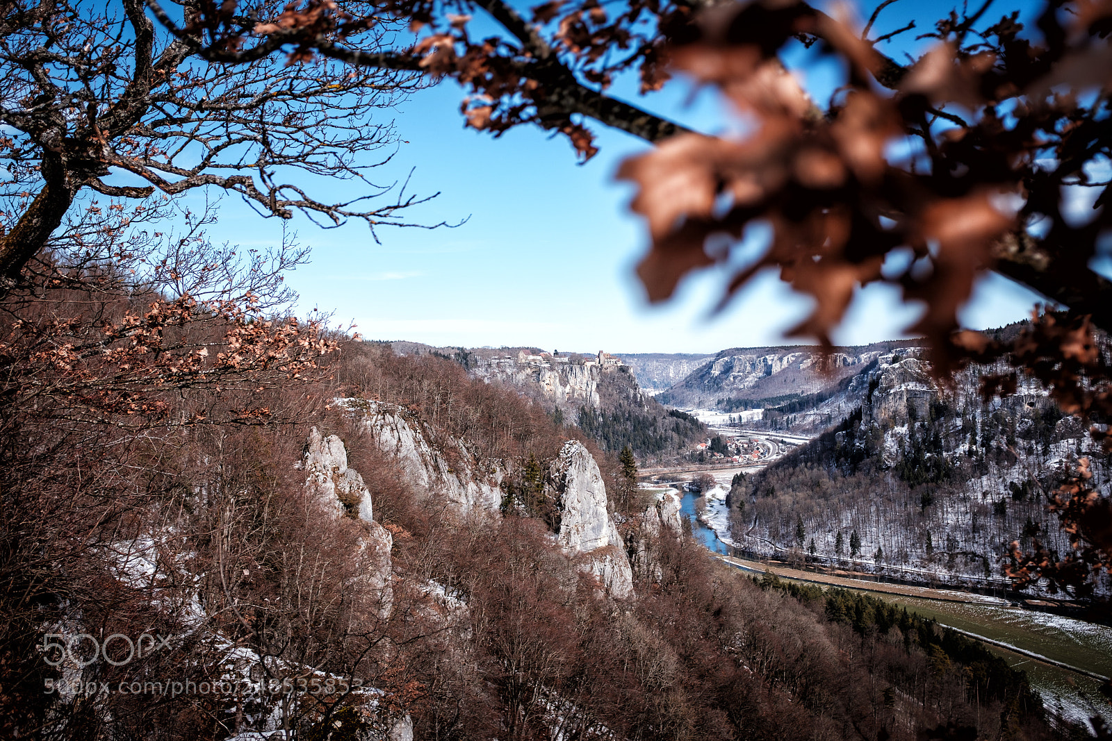 Fujifilm X100F sample photo. Donautal im winter photography