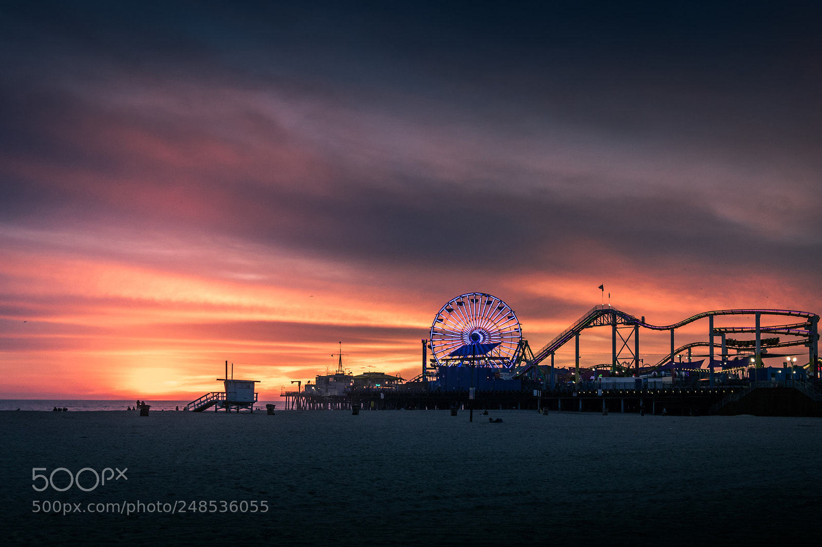 Canon EOS 80D sample photo. Santa monica winter sunset photography