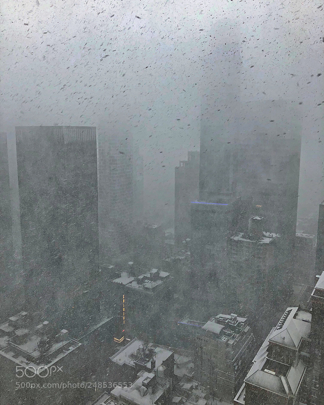 Apple iPhone X sample photo. Snowstorm, today, nyc photography