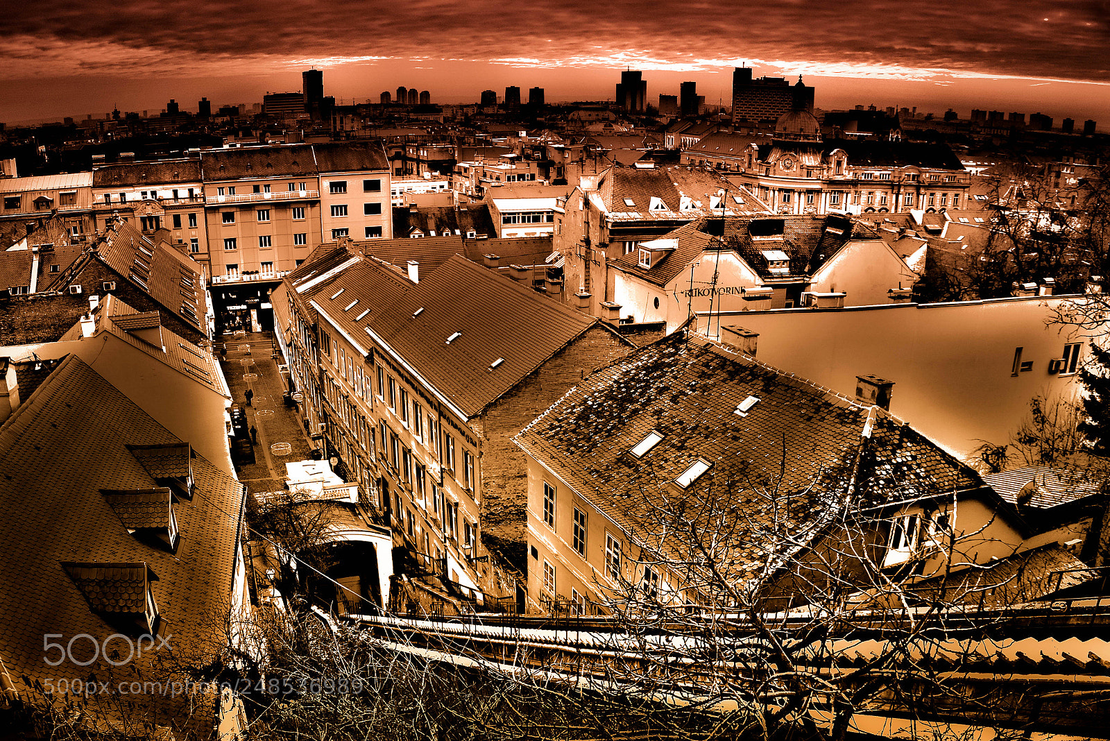 Nikon D5200 sample photo. Zagreb funicular photography