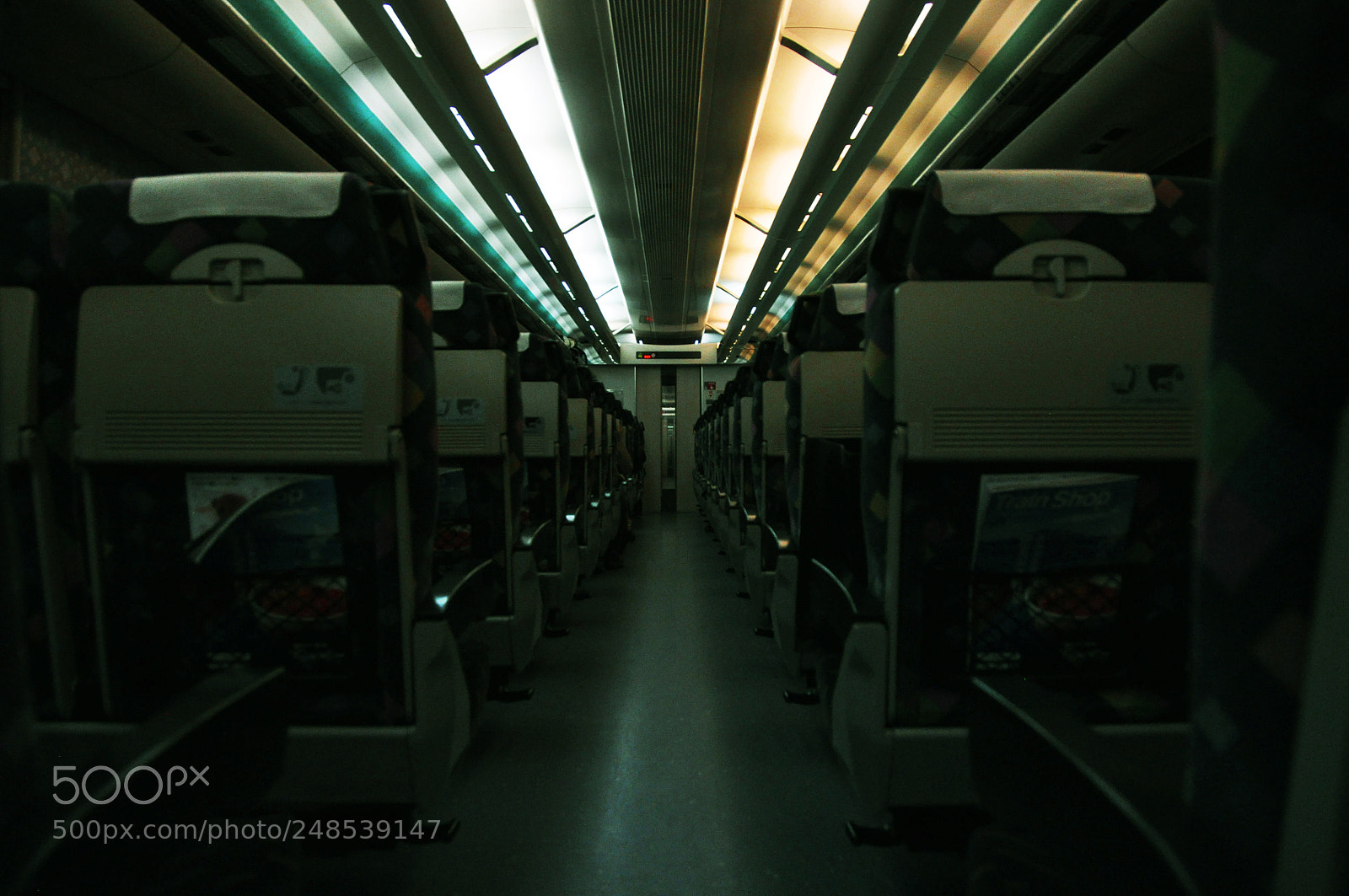 Nikon D5000 sample photo. Alone in the train photography