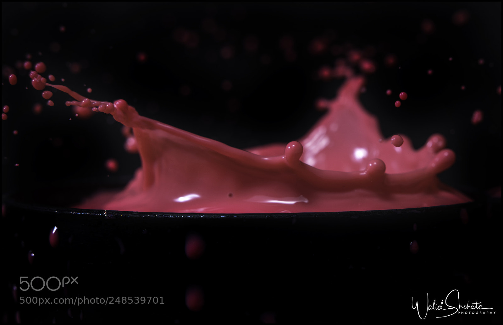Nikon D5500 sample photo. Milk splash photography