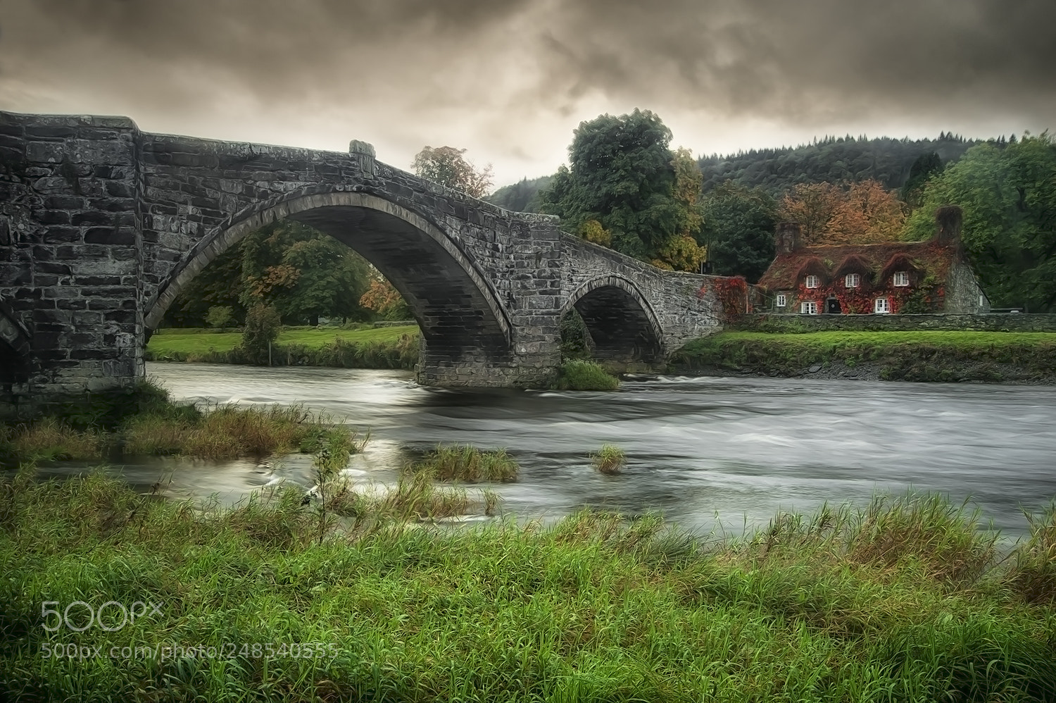 Nikon D700 sample photo. Welsh cottage photography